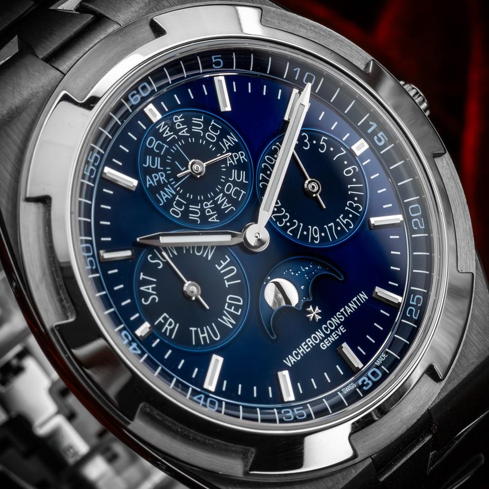 Vacheron Constantin Overseas Perpetual Calendar White Gold Blue Dial