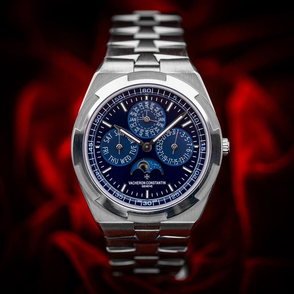 Vacheron Constantin Overseas Perpetual Calendar White Gold Blue Dial
