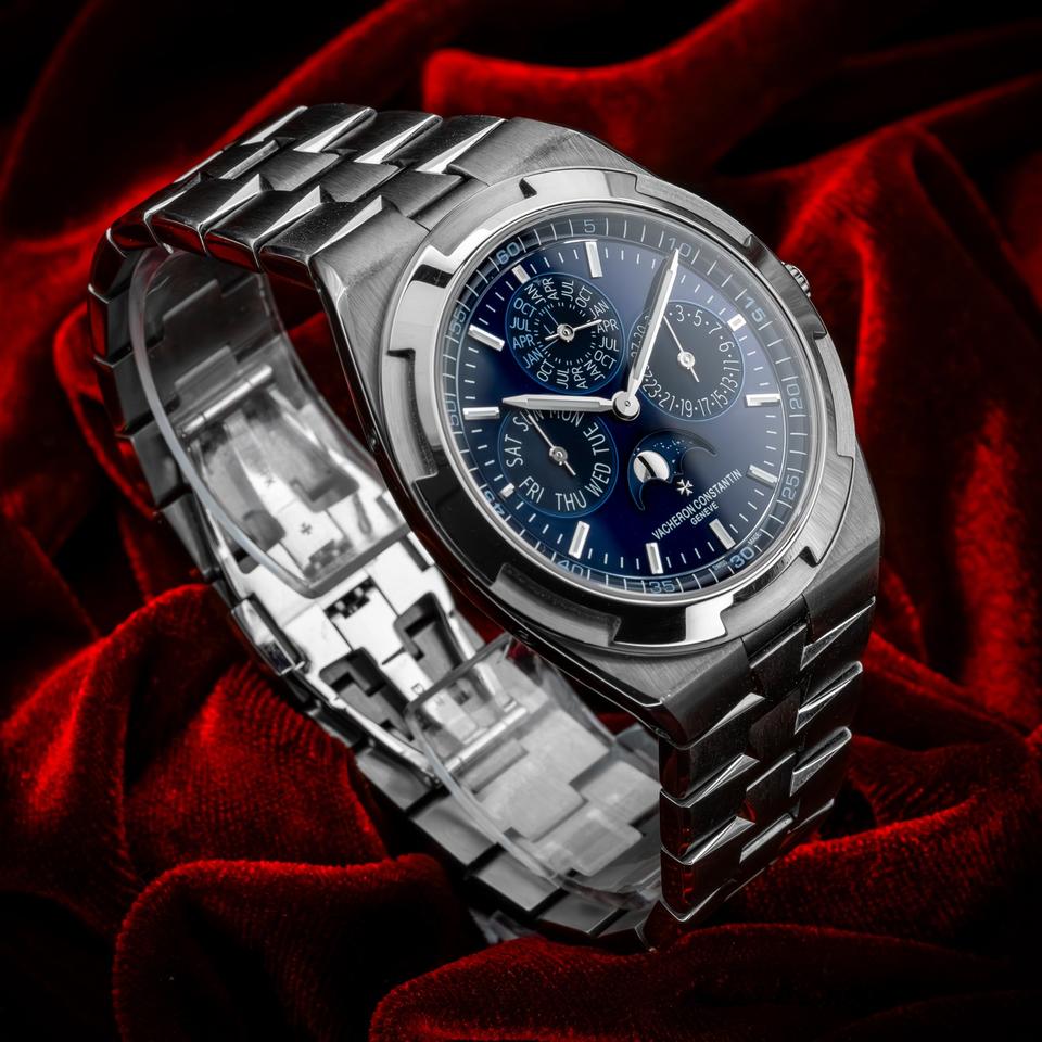 Vacheron Constantin Overseas Perpetual Calendar White Gold Blue Dial