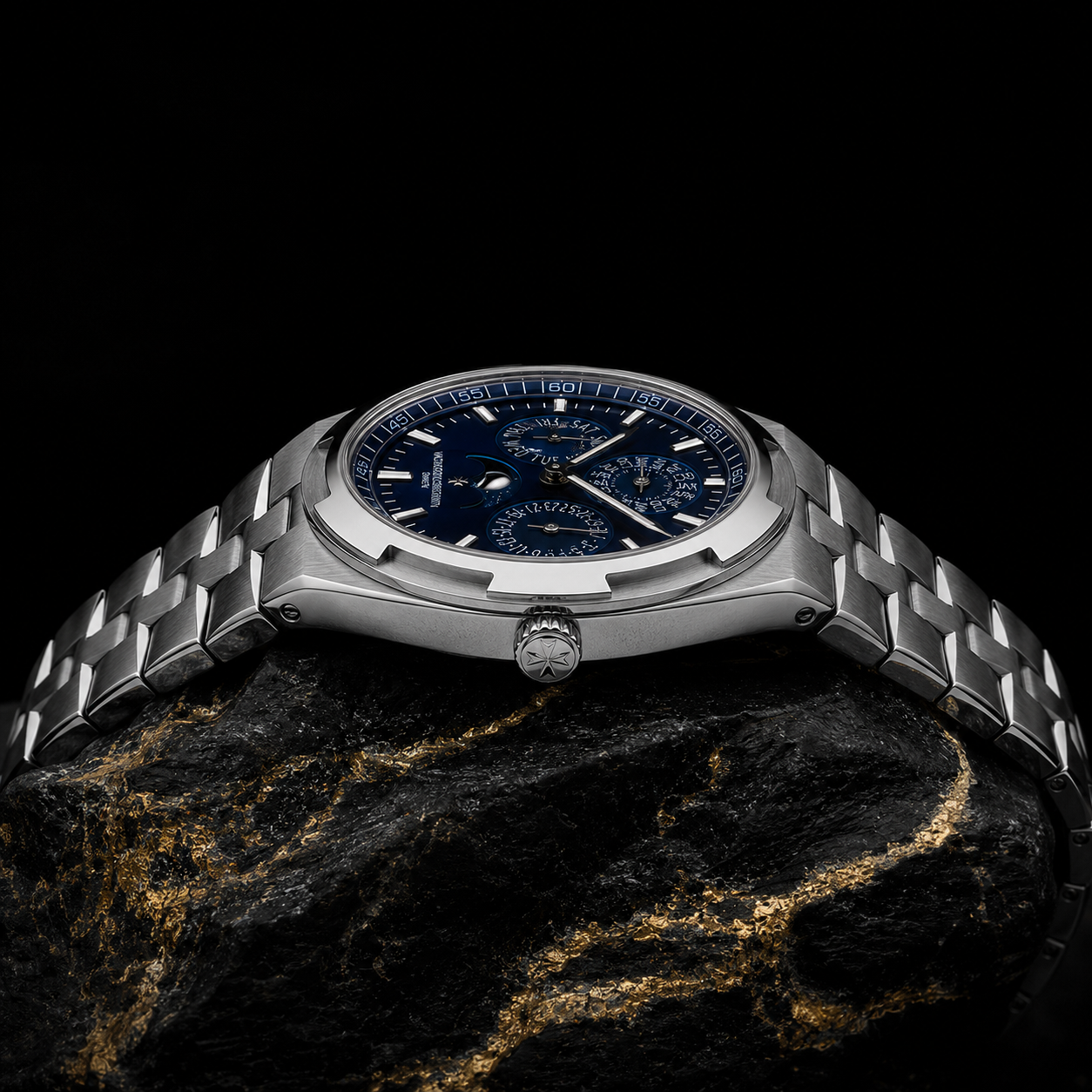 Vacheron Constantin Overseas Perpetual Calendar White Gold Blue Dial
